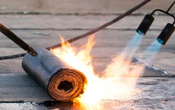 White Lackington asphalt flat roofing repairs