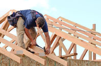 White Lackington roof trusses